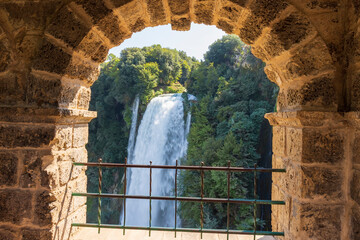 Marmore Falls, Umbria, Italy. Upper Belvedere.