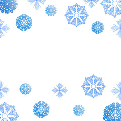 christmas background with snowflakes