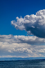 Gewitterwolken &uuml;ber dem Bodensee