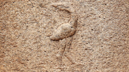 This is a completely stone carved sculpture