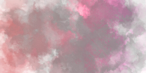 abstract watercolor background with space Pink smoke in the sky. Pink sky background with clouds