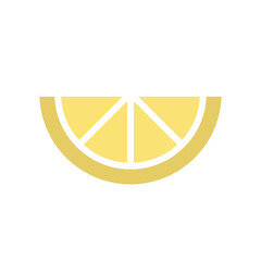 Lemon slice vector icon