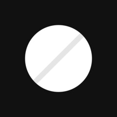 Pills Icon on grey background