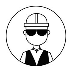 worker icon for web design
