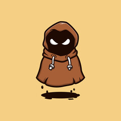 cute little grim reaper vector illustration design