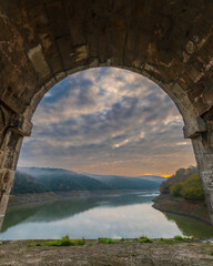 Obraz premium Maglova Aqueduct view in Istanbul