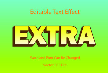 yellow text effect extra