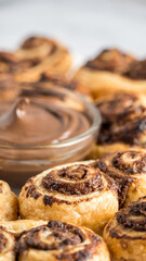 Some chocolate palm with chocolate cream