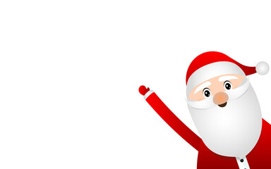 Santa Claus for christmas on a white background 