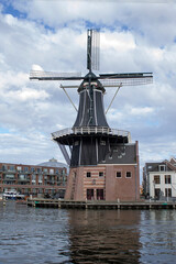 Fototapeta na wymiar Windmill in Haarlem - Amsterdam - the Netherlands 