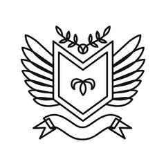 Heraldic coat, Vector shield