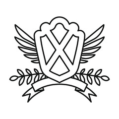 Heraldic coat, Vector shield