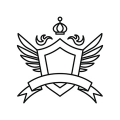 Heraldic coat, Vector shield