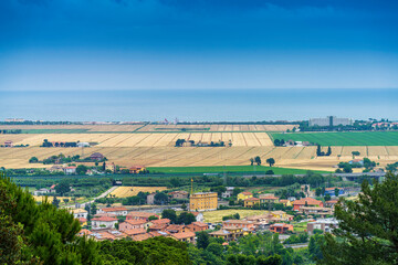 Panoramic view from Loreto, Ancona province, Italy