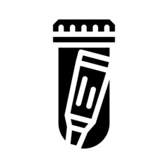 glue in container glyph icon vector. glue in container sign. isolated contour symbol black illustration