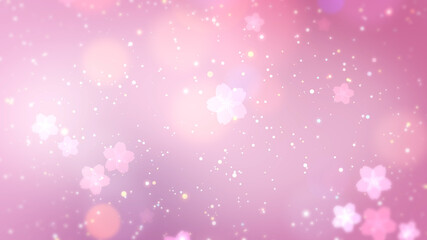 桜のキラキラ背景