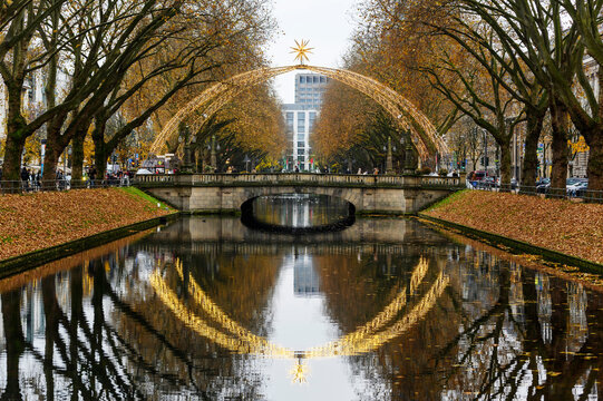 Weihnachtsstimmung in Düsseldorf während Corona -Zeit