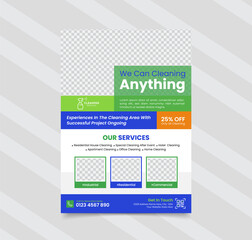 Cleaning Services Company Flyer Template