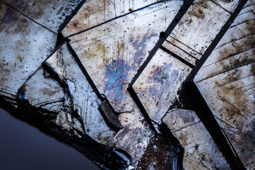 hematite iron rose specimen close-up macro detail semi-precious gemstone texture 