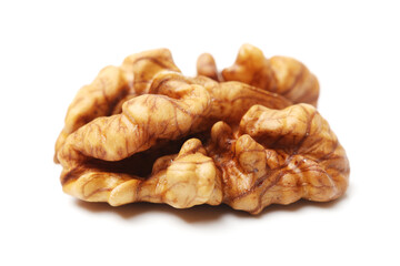 walnuts on a white background