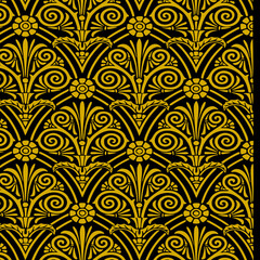 seamless  yellow pattern