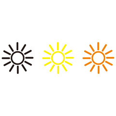 Sun set icon vector illustration sign