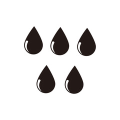 water drops icon vector illustration sign