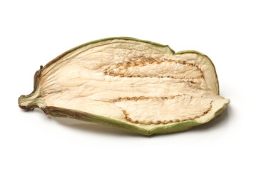 Eggplant dry on white background