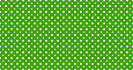 pretty cute sweet polka dots seamless pattern retro stylish vintage green and white wide background concept for fashion printing