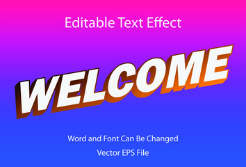 Obraz premium white text effect crooked eps welcome