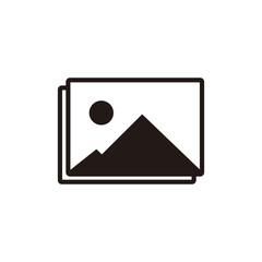 photo gallery icon vector symbol