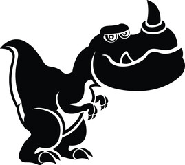 Illustration of a Cartoon Dinosaur Dino Jurassic Park Spinosaurus Brachiosaurus Stegosaurus