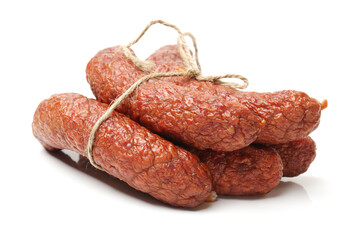 Sausage isolated on white background