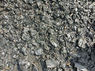 set of granite and slate rock pieces on the side of a mountain forming a rocky