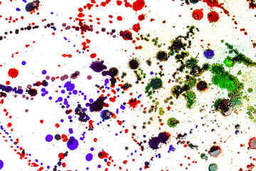 Plakat dots and spots. abstraction. background. colored spots. artistic image. 