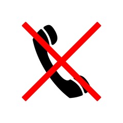 no call sign icon, no call sign symbol vector
