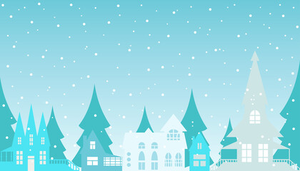 house winter background window snow home houses blue white