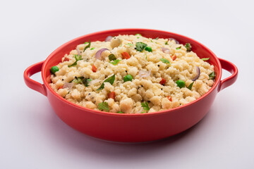 Upma, uppumavu or uppittu indian breakfast recipe