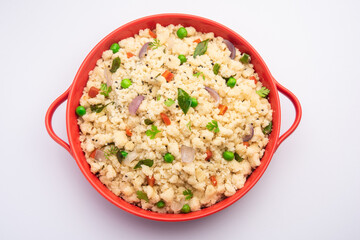 Upma, uppumavu or uppittu indian breakfast recipe