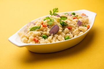 Upma, uppumavu or uppittu indian breakfast recipe