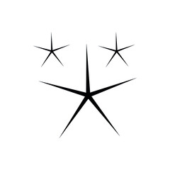Sparkles icon vector set. Stars illustration sign collection. Sparkles Stars symbol or logo.