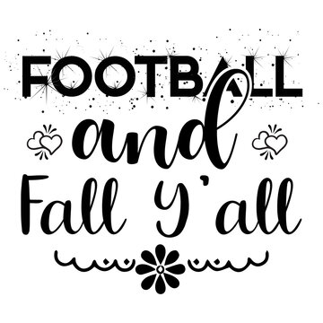 Football And Fall Yall SVG