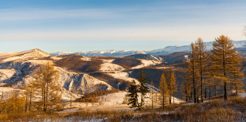 winter in the mountains