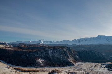view of the mountains