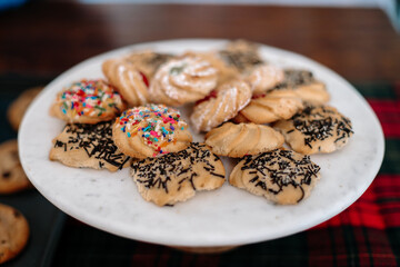 Christmas cookies baking for Santa clause  