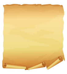 Big golden scroll of parchment