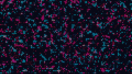 Seamless - Halftone dots motion background, Dot cartoonist background, Halftone comic dot animation. Wave pattern. Retro and Vintage Pattern animation. Comic background.