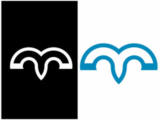 Creative m letter logo