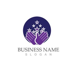 Star icon Template vector illustration