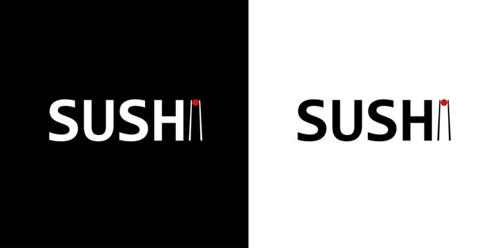 logo for sushi restaurant japanese food	
